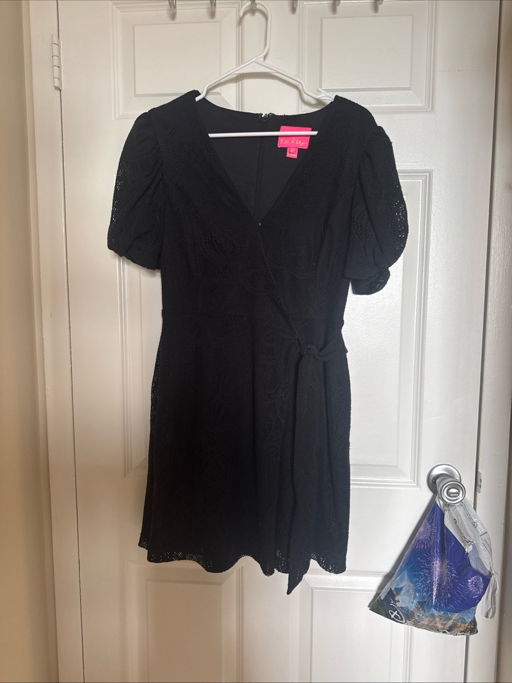 Lily Pulitzer Jasleen Romper Black Womens Medium